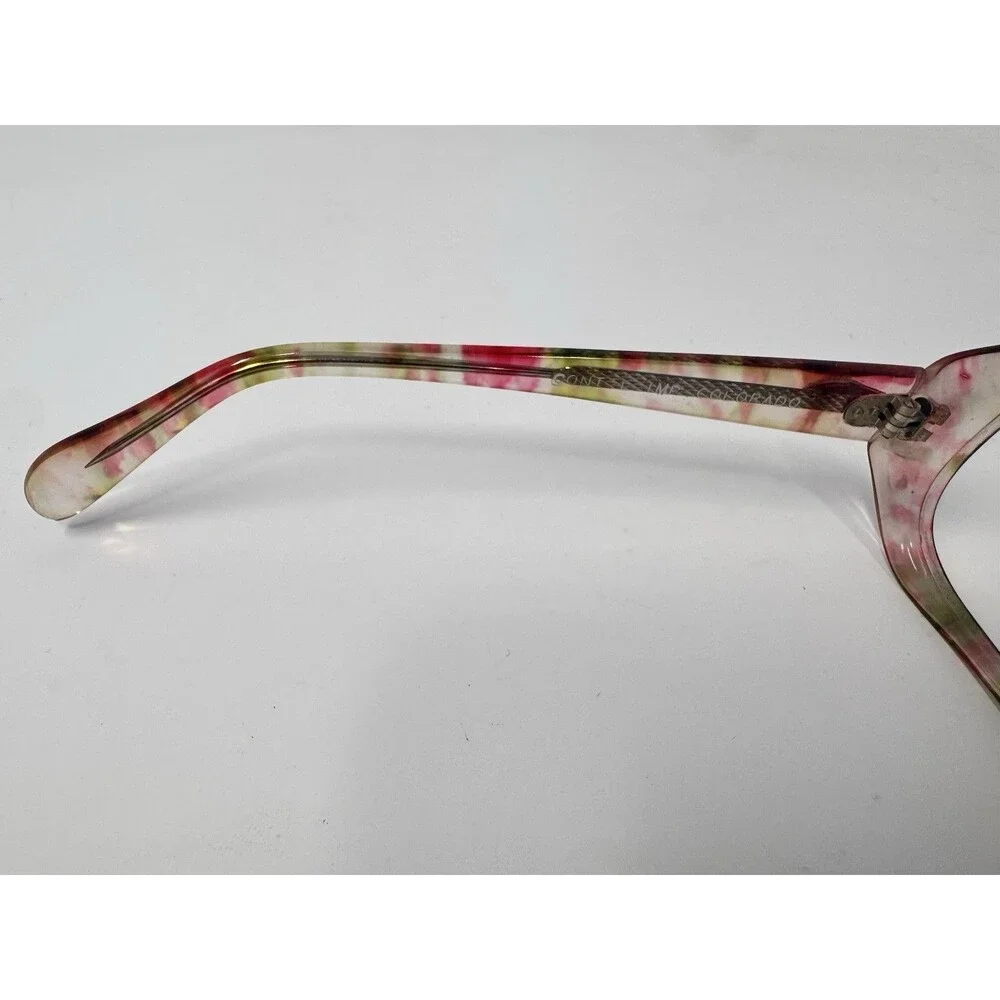Vintage Confetti Acetate Eyeglass Frames Only 50-17-135 British Hong Kong NOS B